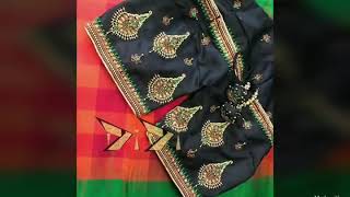 Exclusive Bridal Saree Blouse Designs in Hand Embroidery