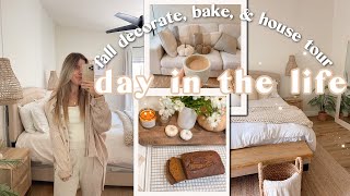 FALL DECORATE WITH ME | How To Make Quick & Easy Pumpkin Bread, + HOUSE TOUR!