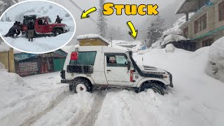 Thar vs Gypsy in Snow | Both stuck badly in Snow | Manali update