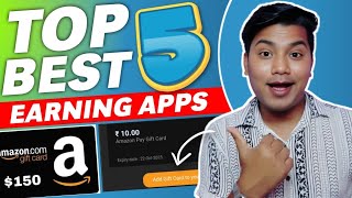 TOP 5 APPS FOR ₹5000/- FREE AMAZON GIFT CARD | Easiest Way to Get Free Amazon Flipkart Gift Cards