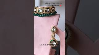 Meesho kundan chokar set with Earings combo | #meeshohaul#meeshojewelleryset#trending#shorts