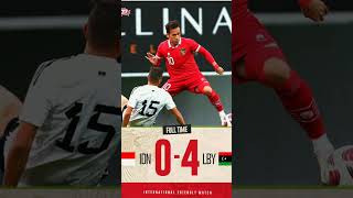 hasil akhir timnas indonesia vs libya #pssi #timnasindonesia