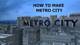 How to make Metro City in element 3D || After Effect