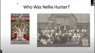 LFHS Webinar for May 2024 featuring a presentation by Zen Boyd 'Who was Nellie Hunter?'