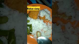 Makan pakai Tumis buncis  dan nugget #tumisbuncis @semangatbelajar123