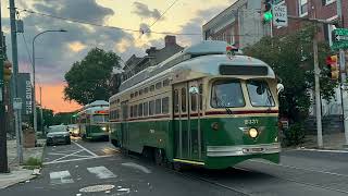 SEPTA Route 15: 1947/2002 St. Louis PCC II #2337 Ride