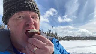 ICE FISHING FOR SMELT DANES POND MARCH 25 2023