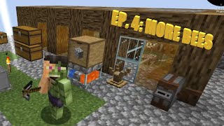 Minecraft Sky Bees 2 | Episode 4 | MORE BEES [Modded Questing Skyblock]