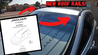 HOW TO INSTALL ROOF RAILS 2017-2019 JAGUAR F-PACE |(Part 2) T4A6072 & T4A6067 Roof Rail Installation