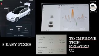 Tesla, make Trip UI great again! 8 easy fixes