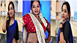 Low Waist Saree Fashion show Bhabhi Back Pose Saree Lover  #saree #instagram