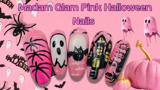 Madam Glam Unboxing | Cute Halloween Nail Art | Think Pink #BreastCancerAwareness