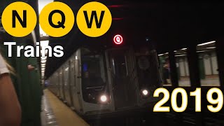 (N)(Q)(R)(W) Trains at 14 St-Union Sq (2019)