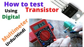 How to test transistor with digital multimeter in Hindi/Urdu