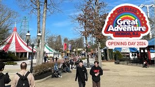 Opening Day 2024 at Six Flags Great Adventure! - El Toro is Hauling! + One Train Ops + Ka is Closed?