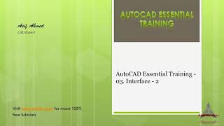 AutoCAD Essential Training   03  Interface   2