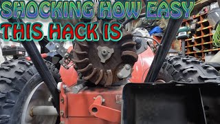 SMALL ENGINE FLYWHEEL REMOVAL DIY | No Special tools DIY