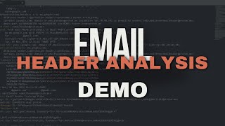 Email Header Analysis Demo