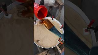 Resin river round table. Production process #polishing #trending #viralvideo #youtubeshorts