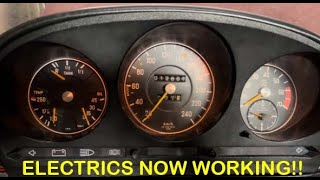 Mercedes R107 electrics - dimmer & hazard switch + fan blower motor and lights