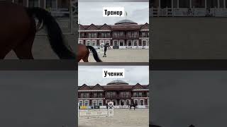 Тренер vs Ученик #конкур #конныйспорт #equestrian #horseriding #showjumping #лошади #horse #тренер