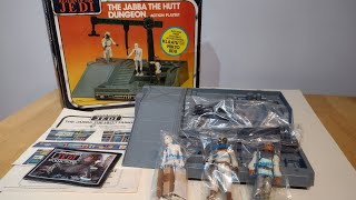 Star Wars Vintage Toys Unboxing and Review - Jabba The Hutt Dungeon Playset