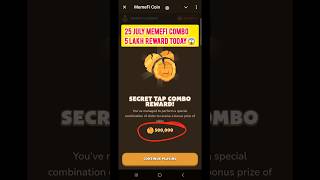 25 JULY (Level 1-13) Memefi Secret Reward Combo |Memefi 2,000,000 Coins Code Memefi Code #Memefi