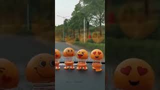 Cartoon Emoji Smile Shaking Head Doll Car Interior Ornaments Auto Desk Home Decorations Kids