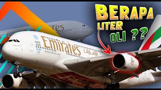 Berapa Sih Konsumsi Oli Airbus A380-800 dan Kapan Oli Diganti.