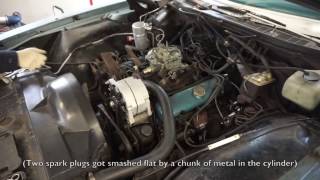 Pulling the motor & trans from my '76 Pontiac Grand Safari