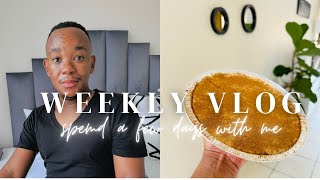 VLOG | Cleaning my living space, cooking and trying out a new dessert recipe | SA Youtuber