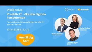 Proaktiv IT – öka den digitala kompetensen | Swedish webinar