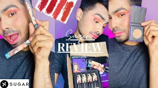 Suger cosmetics first impression  review | try on | product quality | wear time .