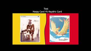 Test Harpy Card VS Raydric Card . Ragnarok Transcendence