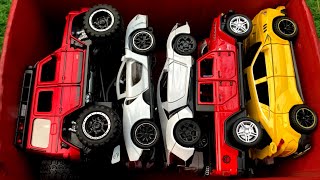 Box Full of Diecast Car /Brabus G800, McLaren Senna, Lykan Hypersport, Lamborghini URUS, Jeep Car