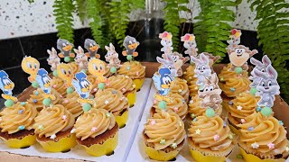 Veja essa dica para deixar seus cupcakes lindos | fiz no tema Baby looney tunes