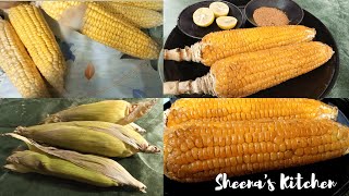 Corn without Boiled / Corn Recipe by Sheena's Kitchen / Bazar wali Challi  banany ki recipe