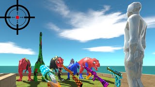 FPS AVATAR RESCUE COLORFUL DİNOS - Animal Revolt Battle Simulator