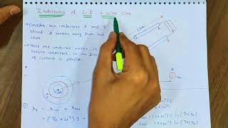 Inductance of 1 - ϕ, 2 - wire line || Transmission Line Parameters