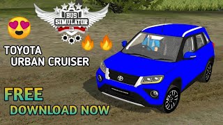 TOYOTA URBAN CRUISER 2021 FOR BUS SIMULATOR INDONESIA FREE DOWNLOAD