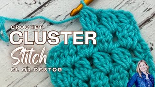 CROCHET CLUSTER STITCH | Slow & Close up Tutorial | DC3Tog | Hope Corner Farm Crochet