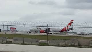 Air Canada - Airbus A320 take off at Miami airport