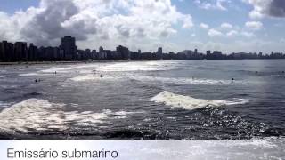 Emissário submarino, Santos - SP - Brasil - Praia do José Menino