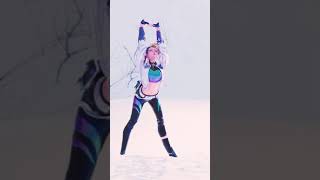 Cammy SF6 Stretching animation but with Akali  #sf6 #shorts #streetfighter6