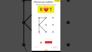 R ❤️T love Pattern lock #pettern #viral #lock #style #love #shorts