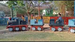 Cute Baby Enjoy Train Ride | Toy Train Video | EOD Adventure Park Mayur Vihar | Cute Baby Videos