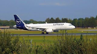 Airbus A320 -214   Lufthansa Takeoff at Hamburg #subscribe