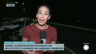 Reportagem Balanço geral sobre acidente envolvendo Rodrigo Mussi