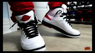 2022 AIR JORDAN 2 VARSITY RED CHICAGO ON FOOT ONLY! 4K #shorts #sneakershorts #viral #airjordan2