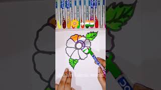 🌼🧡🇮🇳Easy independence day special drawing|happy independence day|indian flag drawing#indianflag